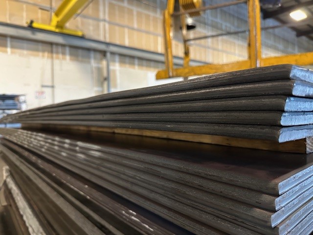 Large steel factory warehouse